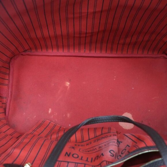 Louis Vuitton Neverfull GM Damier Ebene Canvas Tote Bag w/ Pochette - Picture 11 of 16